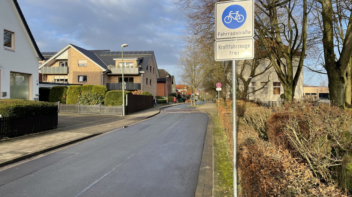 Fahrradstraße Sutthausen