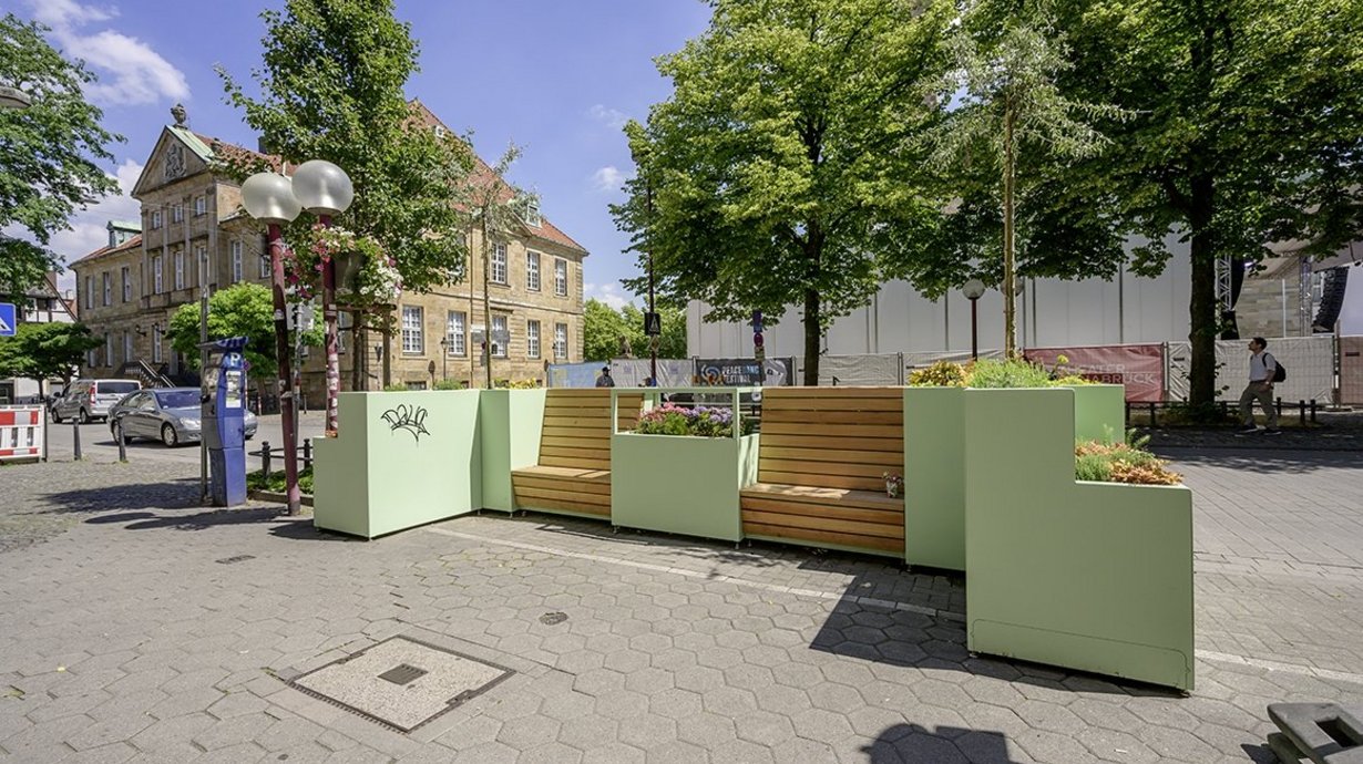 Mobile Stadtgärten in der Osnabrücker Innenstadt