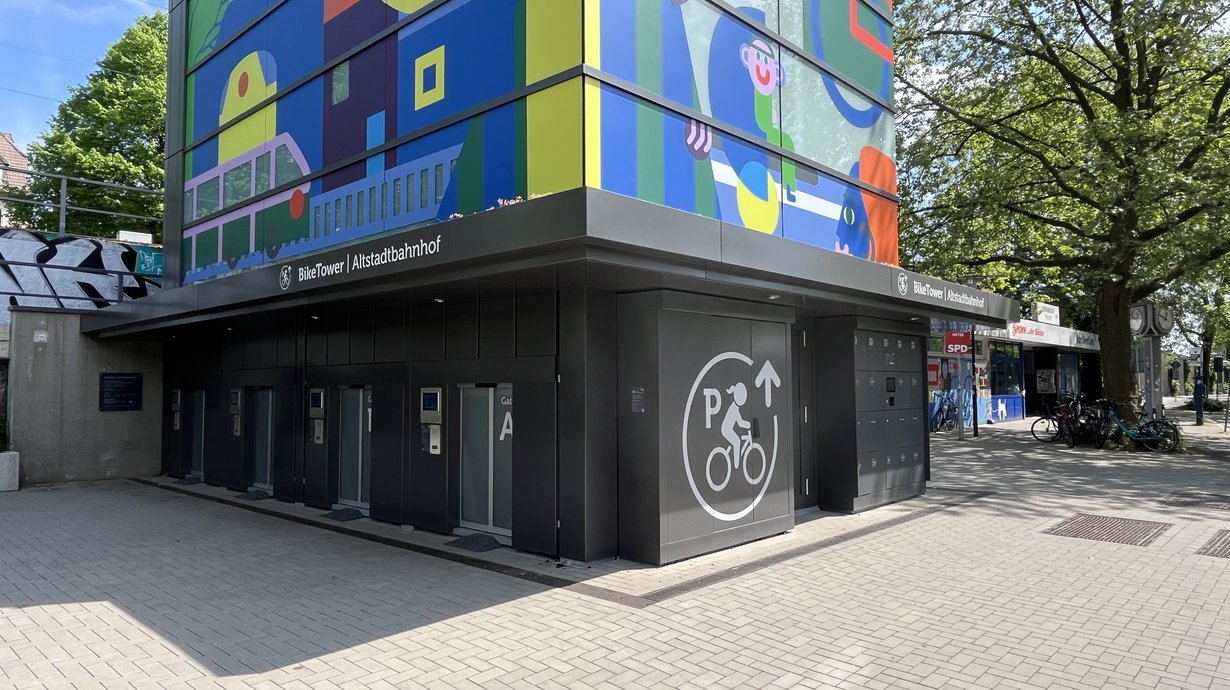Steigende Nutzerzahlen im BikeTower am Altstadtbahnhof